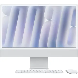 Apple iMac 24" Retina 4,5K Display 2024 M4 16 GB RAM 256 GB SSD 8-Core GPU Silber