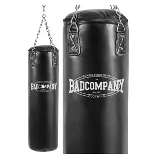 Bad-Company Boxsack gefüllt mit Textilresten, 46 kg, für Erwachsene, 180 cm, mit Stahlkette zum Aufhängen