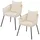 58 x 58 x 78 cm Beige 2 St.