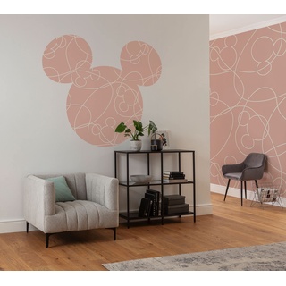 KOMAR Wandtattoo Mickey Head Knotted (1 St.), 125x125 cm (Breite x Höhe), rund und selbstklebend