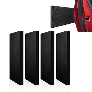 4 Stück Garagen Wandschutz, 30x10x3cm Selbstklebend Autotür Wandschutz Selbstklebender Türkantenschutz Türschutz Garage Auto Schutz Garage für Autotüren Garagenwand Carport Schwarz