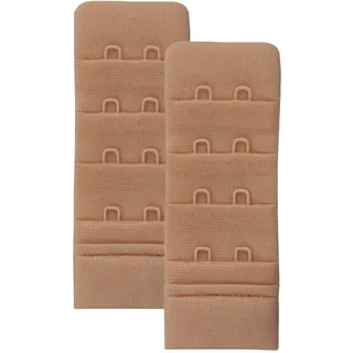 Skin Wrap Accessories BH Verlängerung 2er-Set BH Verschluss Erweiterung Bra Extender BH Verschluss Verlängerung 1er, 2er oder 3er Haken in Schwarz Weiß Haut - Einheitsgröße