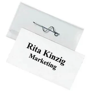 Durable Namensschilder mit Nadel 6,0 x 3,0 cm, 100