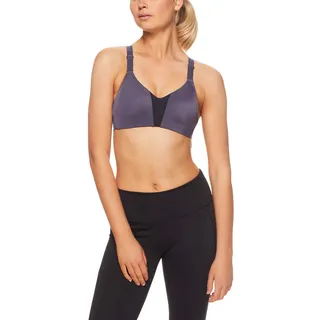 Nike Damen Sport-BH Rival, Gridiron/Black, 32B, AQ4184