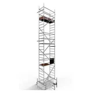 Altec Gerüst Rollfix 800, Arbeitshöhe 8m, Standardtraverse mit Ø 125mm Rollen