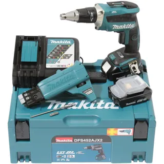 Makita DFS452AJX2 inkl. 2 x 2 Ah + Magazinvorsatz