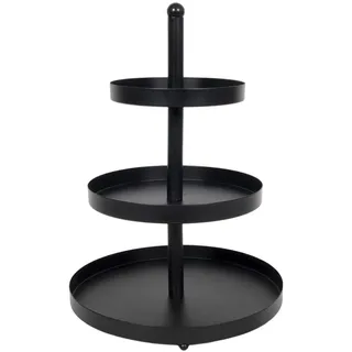 None Etagere SISSI, Schwarz - Metall - 3 Etagen