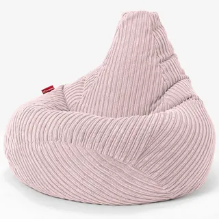 Lounge Pug, Gaming Sitzsack Sessel, Cord Rosa