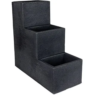 Spetebo Blumentreppe mit 3 Stufen  grau 60 x 30 cm