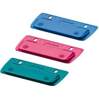 Herlitz Mini-Taschenlocher Color Blocking zum Einheften und für unterwegs, 1 Stück sortiert