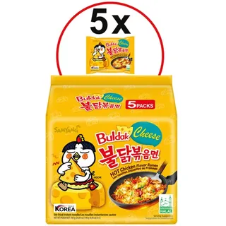 Samyang Hot Chicken Cheese Ramen 140g Beutel