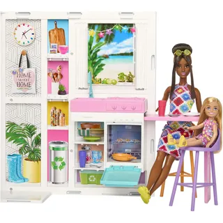 Barbie Puppenhaus Barbie Ferienhaus pink HRJ77