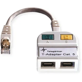 Telegärtner Modular-T-Adapter 1x10/100BT,1xISDN/g. 100023153