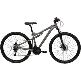 HUFFY "Marker Vollgefedertes Mountainbike, 27.5-Zoll Räder" Gr. 44, weiß, neutral, Fahrräder, 44cm, 27,5 Zoll Kinderfahrrad - Silber