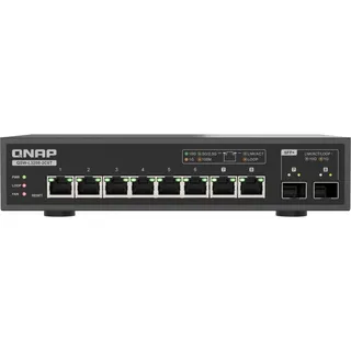 QNAP Switch QSW-L3208-2C6T | 6 x 10GbE, 2X 10GbE SFP+/RJ45 Kombi-Ports, Lite Managed
