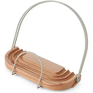 KitchenCraft Kochbuch-Ständer "Idilica" in Hellbraun - (B)23 x (H)18 cm