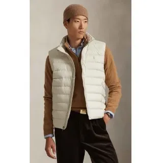 Polo Ralph Lauren für Herren. 710967775009 Colden Daunenweste beige (S), Lässig, Recyceltes Polyester