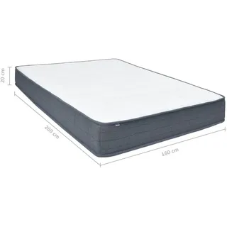 vidaXL Boxspringbett-Matratze 200 x 160 x 20 cm