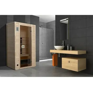 Finnwood Infrarotkabine Svea 1 by WEKA  (1.700 W, 4 Keramikstrahler, 100 x 102 x 196 cm)