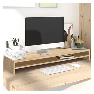 vidaXL Monitorständer Sonoma-Eiche 100x24x13 cm Holzwerkstoff