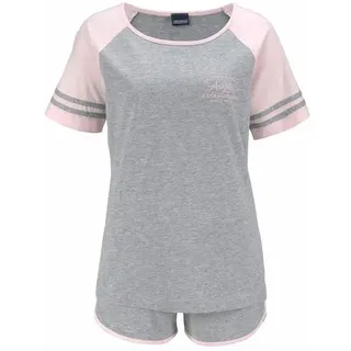 Arizona Shorty Pyjama-Shorts Grau/Rosa 36/38