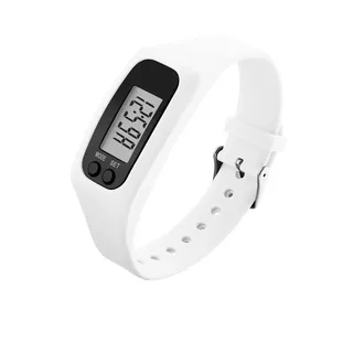 IRON JF Aktivitätstracker Armband, Schrittzähler ohne app und Handy kein Bluetooth Pedometer Fitness Uhr Schrittzähler Sportuhr Band Fitness Tracker (Color : Weiß, Size : 24 * 3)