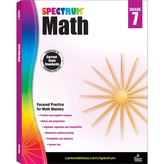 Spectrum Math Workbook, Grade 7