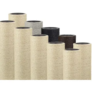 Kratzbaumland 12 cm Sisalstamm, Ersatzstamm für Kratzbaum: Länge: 45 cm, Gewinde - 10 mm (M10), Farbe des Sisalseils: Natur