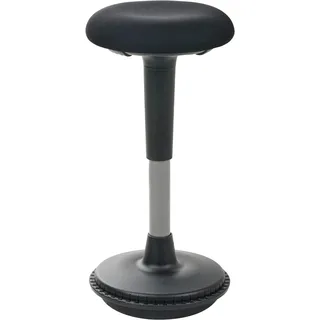 Beliani Wackelhocker Estell Stoff Schwarz