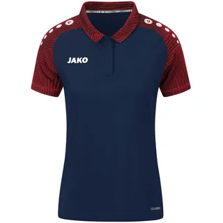 Jako Performance Poloshirt Damen marine/rot 40