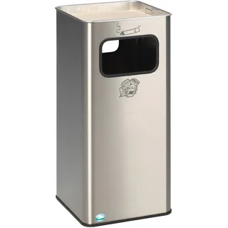 VAR Abfallsammler/Ascher B 33 R Edelstahl 53 l