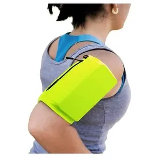 Laufarmband Handyarmband in Neon-Gelb - S