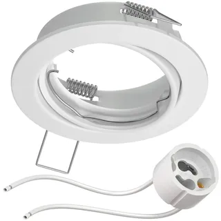 ledscom.de Einbaurahmen 2er Pack weiß Stahl