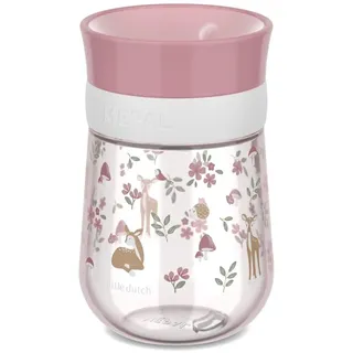 Mepal - Trinklernbecher 360° Mio Little Dutch - Auslaufsicher - 360 Rand ermöglicht das Trinken von jeder Seite - Intelligenter Deckel schließt sich, wenn das Trinken aufhört - 300 ml - Fairy Garden