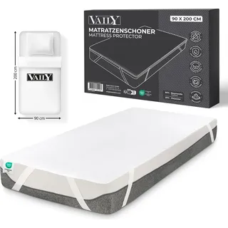 Vaily Matratzenschoner 90 x 200 cm weiß