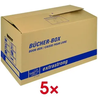 tidyPac 5 tidyPac® Umzugskartons Bücher-Box 58,0 x 30,0 x 33,5 cm