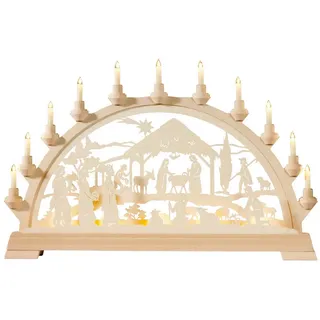 KWO Kunstgewerbe-Werkstätten Olbernhau GmbH Schwibbogen - Christigeburt - Original Erzgebirge Schwibbögen - KWO