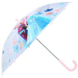 Disney Stockschirm | rosa & transparent | Disney Frozen | Kinder Regenschirm | Gr.: onesize