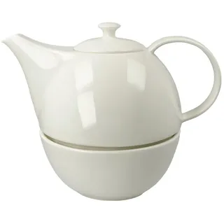 GOEBEL Teekanne mit Stövchen 1,2 l Weiß
