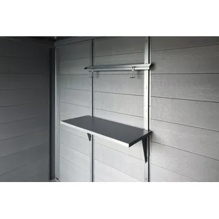 Wolff Finnhaus Regal- und Haken Set für WPC Gartenhäuser