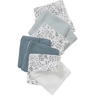 VERTBAUDET Bio-Kollektion: 10er-Pack Baby Waschlappen mehrfarbig bedruckt ONE SIZE