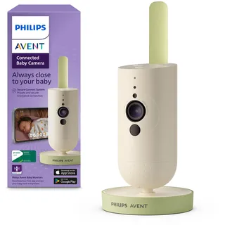 Philips AVENT Philips Connected Babykamera mit App, Private und sichere Verschlüsselung, Audio, 2-facher Zoom, Nachtsichtfunktion, Gegensprechfunktion, DEKRA Zertifiziert privat und sicher SCD643/26
