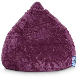 Sitting Point BeanBag Fluffy 70 x 90 cm aubergine