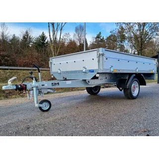 Auto Anhänger KFZ PKW Hochlader Kastenanhänger Hänger 100km/h gebremst 1300kg
