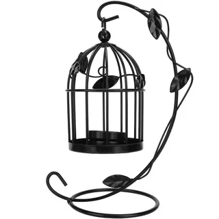 Vintage Kerze Laternen dekorative Indoor, Kerzenhalter für Stumpenkerzen Vogelkäfig Dekor Metall Teelicht hängende Laterne