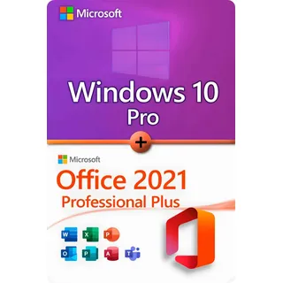 Microsoft Windows 11 Professional + Microsoft Office 2021 Professional Plus Lizenz für 3 PC