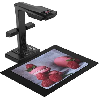 CZUR ET18 Pro Professioneller Buchscanner mit LED Fülllicht, OCR Dokumentenscanner 18 Megapixel Dokumentenkamera Visualizer für Windows und macOS mit Laser Verflachungstechnologie, bis zu A3