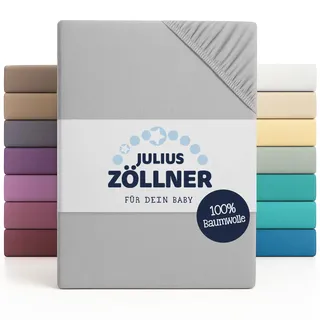 Julius Zöllner Zöllner Jersey Spannbetttuch 51-hellgrau 70/140