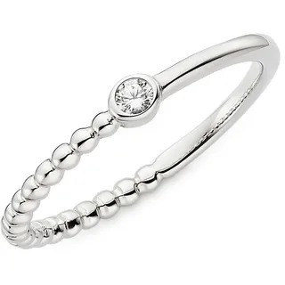 aniston jewelry & watches Fingerring "Schmuck Geschenk Silbering" Gr. 56, silberfarben, kristallweiß, ANISTON JEWELRY & WATCHES, Fingerringe, Damen, 56, Silber 925 (Sterlingsilber), 1,6mm, Fingerring, mit Zirkonia (synth.)