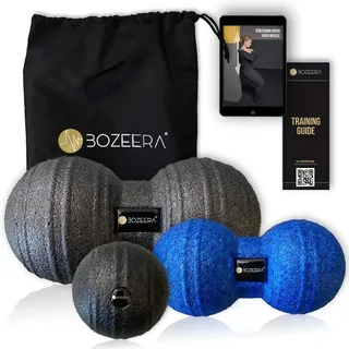 BOZEERA FASZIEN DUOBALL 12CM DUOBALL 8 CM UND FASZIENMASSAGE BALL 8CM Faszien Duoball...